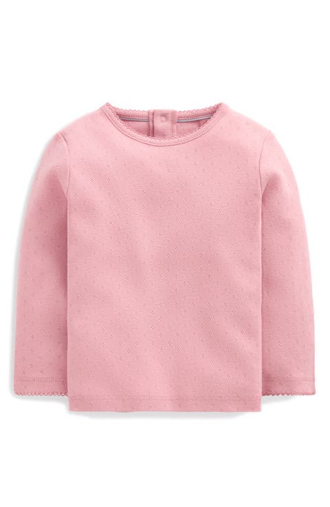 Kids' Cotton Pointelle Top