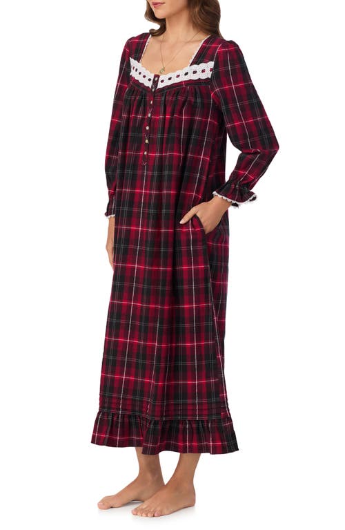 Eileen West Flannel Ballet Nightgown In Multi
