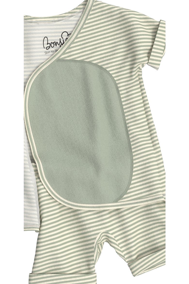 Unisex Baby Romper, Alternate, color, Mint Twist