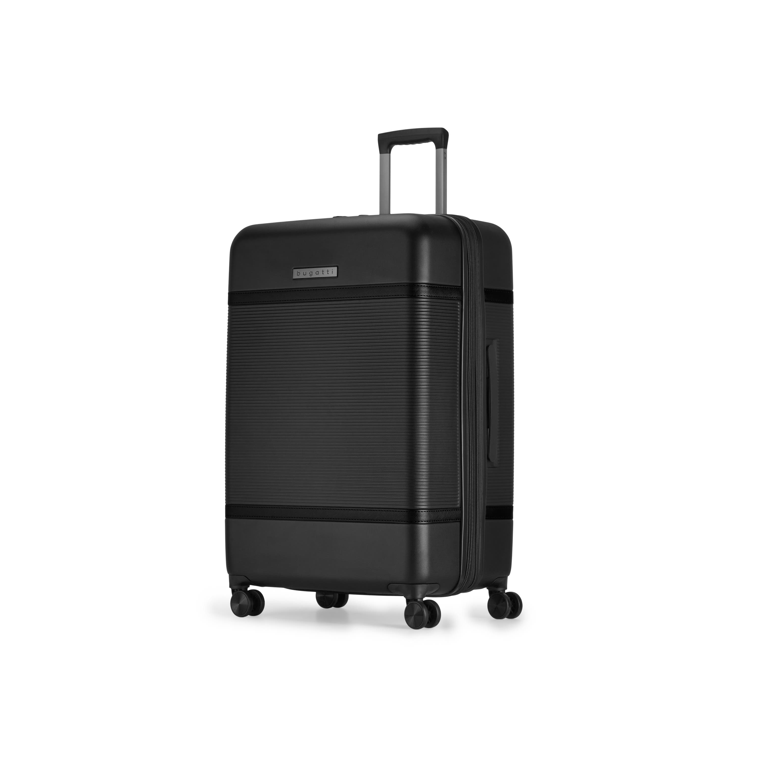 bugatti Wellington Hardside Large Luggage with TSA Lock, Alternate, color, Black