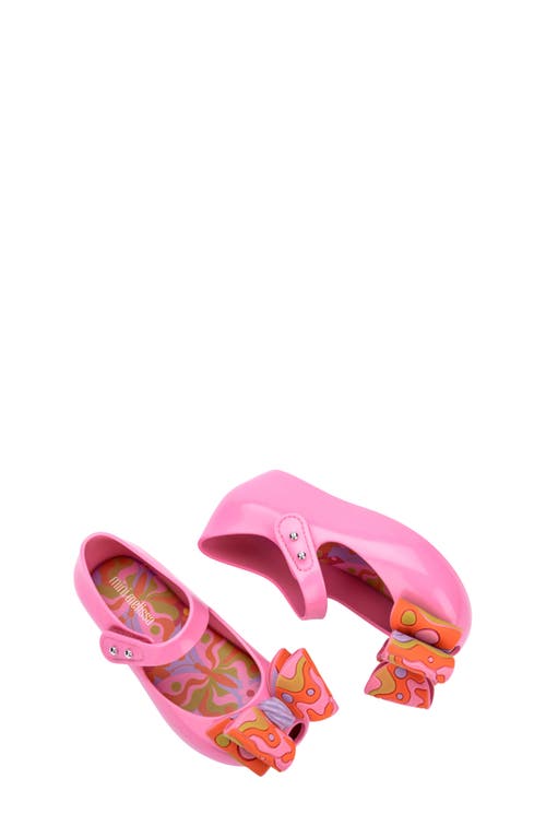 Mini Melissa Kids' Ultragirl Wonderland Mary Jane Flat In Pink