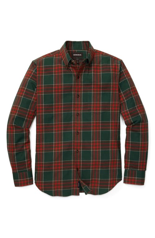 Bonobos Everyday Slim Fit Plaid Cotton Stretch Flannel Button-down Shirt In Roy Rich Plaid C23