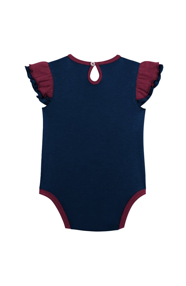 Outerstuff Girls Infant Burgundy/Navy Colorado Avalanche Two-Pack Training Bodysuit Set, Alternate, color, 