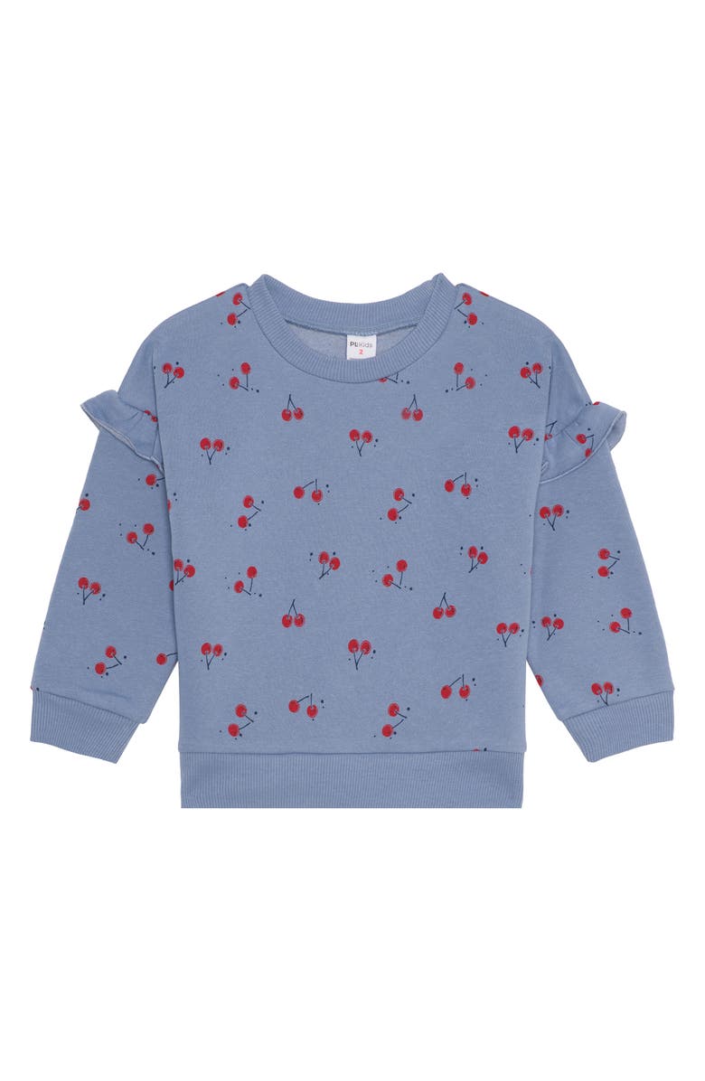 Petit Lem Kids' Print Sweatshirt & Sweatpants Set, Alternate, color, Cherries