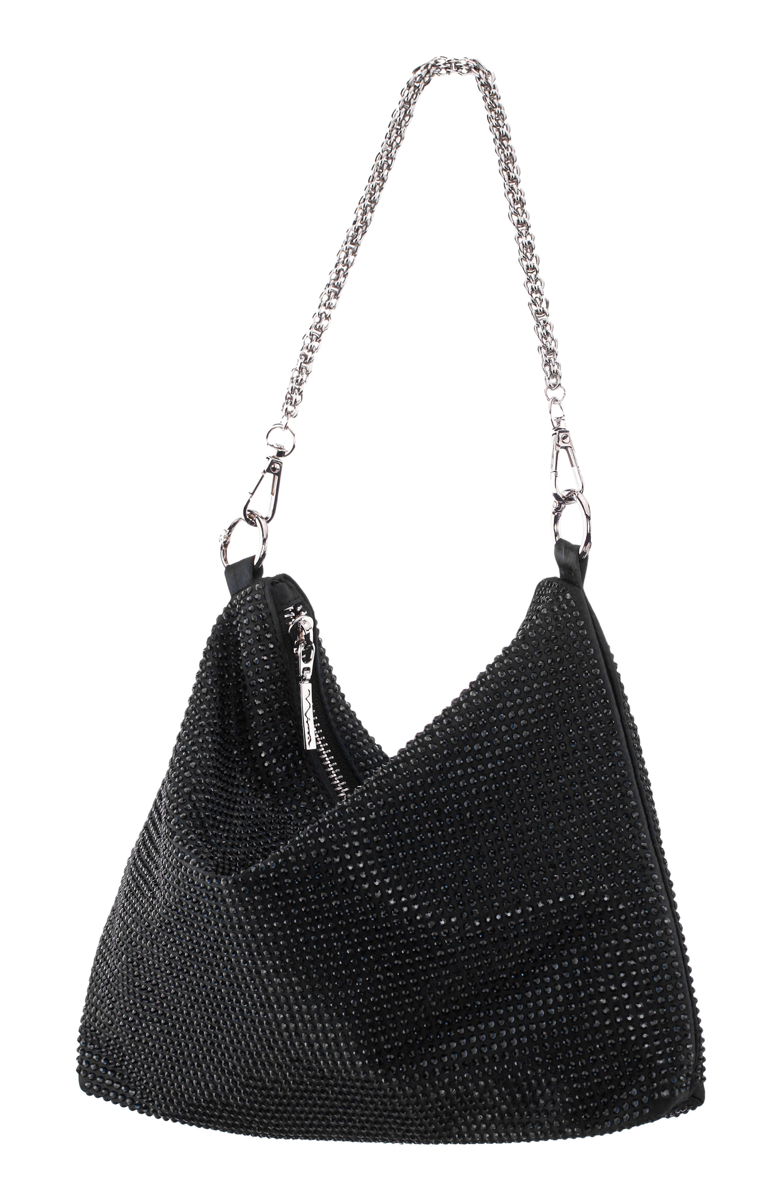 Nina Soho Shoulder Bag, Alternate, color, Black