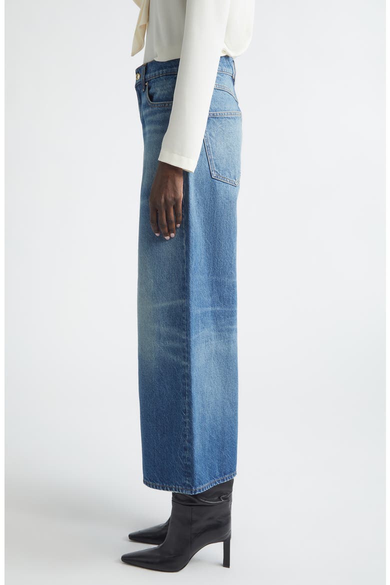 High Waist Wide Leg Jeans, Alternate, color, BLUE DENIM