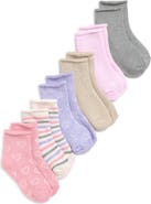 Capelli New York Kids' Assorted 6-Pack Hearts & Stars Crew Socks