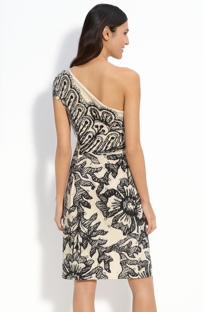 Donna Morgan One Shoulder Print Jersey Dress, Alternate, color,