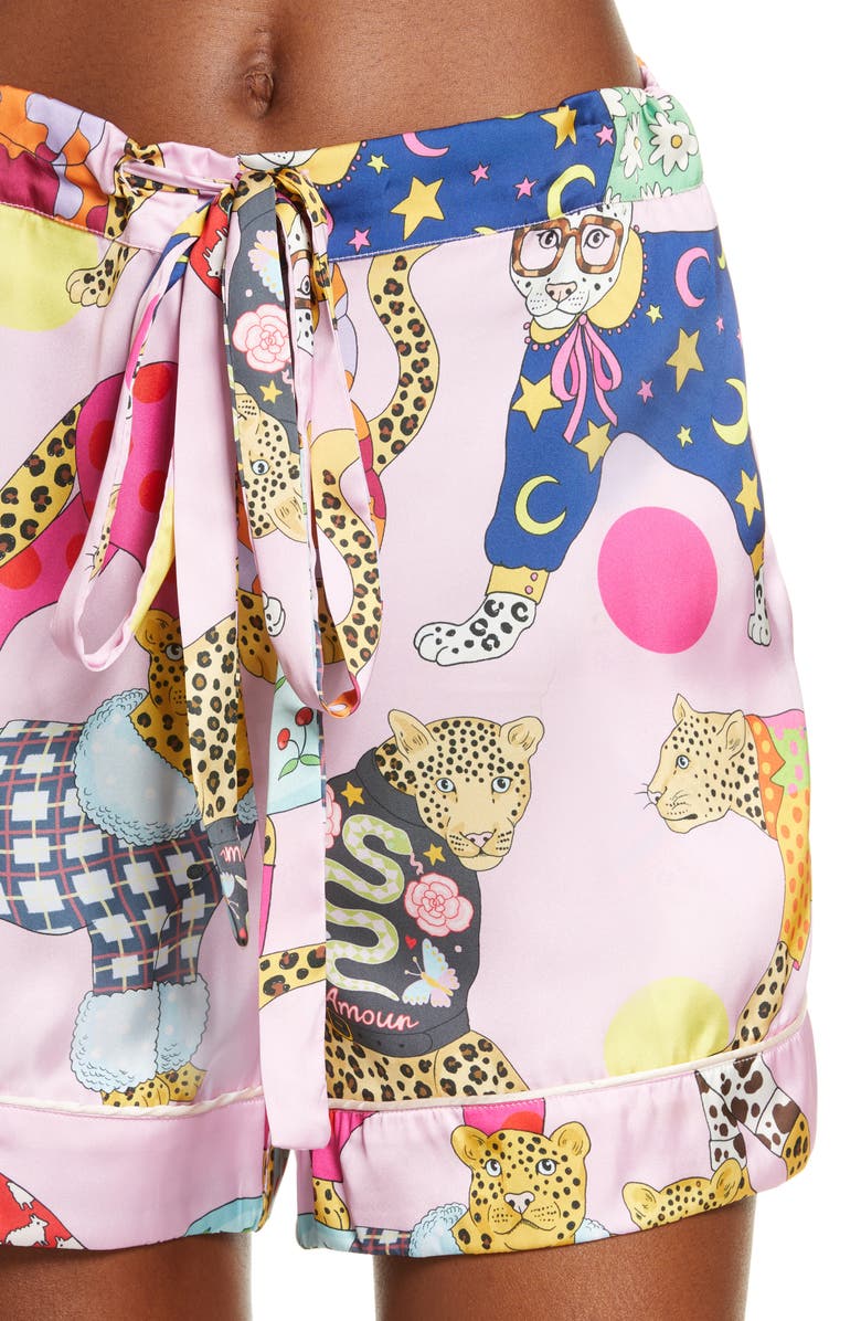 Karen Mabon A Leopard Never Changes Its Spots Short Pajamas, Alternate, color, 