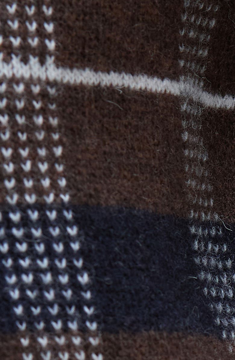 Barbour Kane Stripe Lambswool Cardigan, Alternate, color, Dark Oak