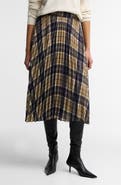 Barbour Ria Pleated Midi Skirt