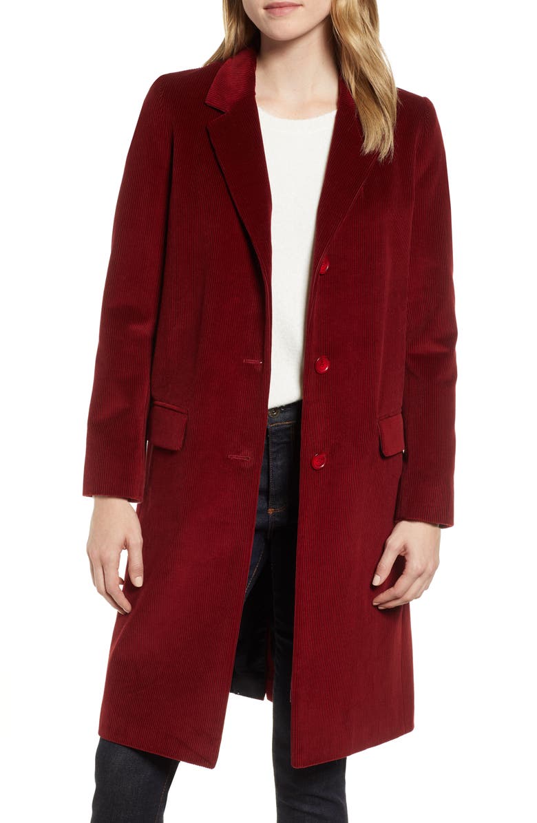 Helene Berman Corduroy College Coat, Main, color, 