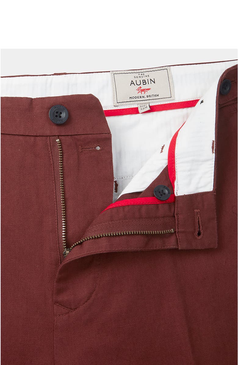 Aubin Pasmore Slim Leg Suit Trouser, Alternate, color, Brown