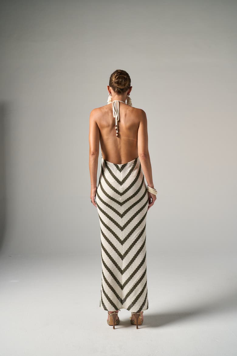 Juno Dress, Alternate, color, Green Stripe