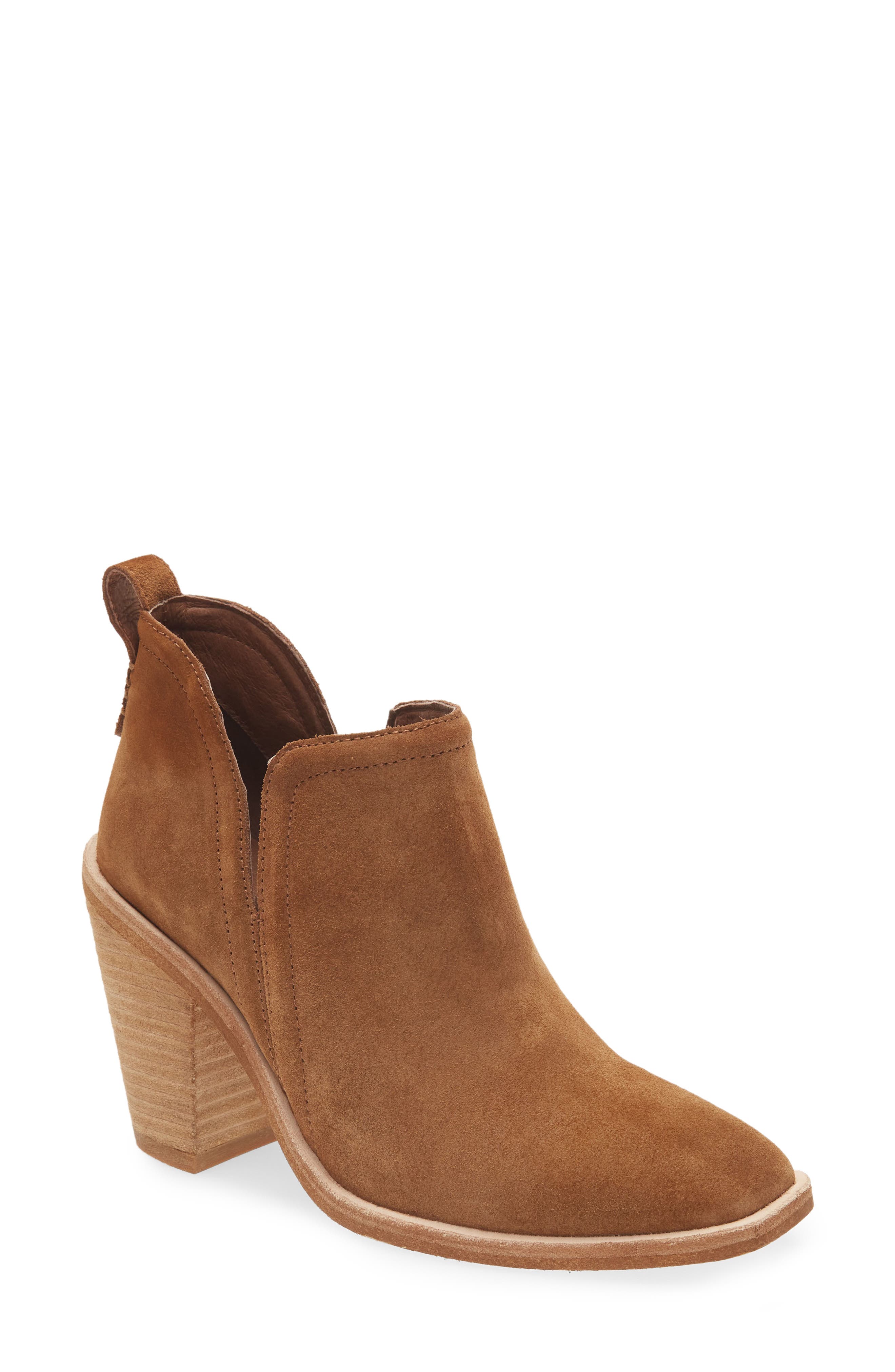 Rosee Bootie, Main, color, TAN SUEDE