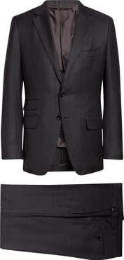 TOM FORD O'Connor Shadow Windowpane Check Wool Suit