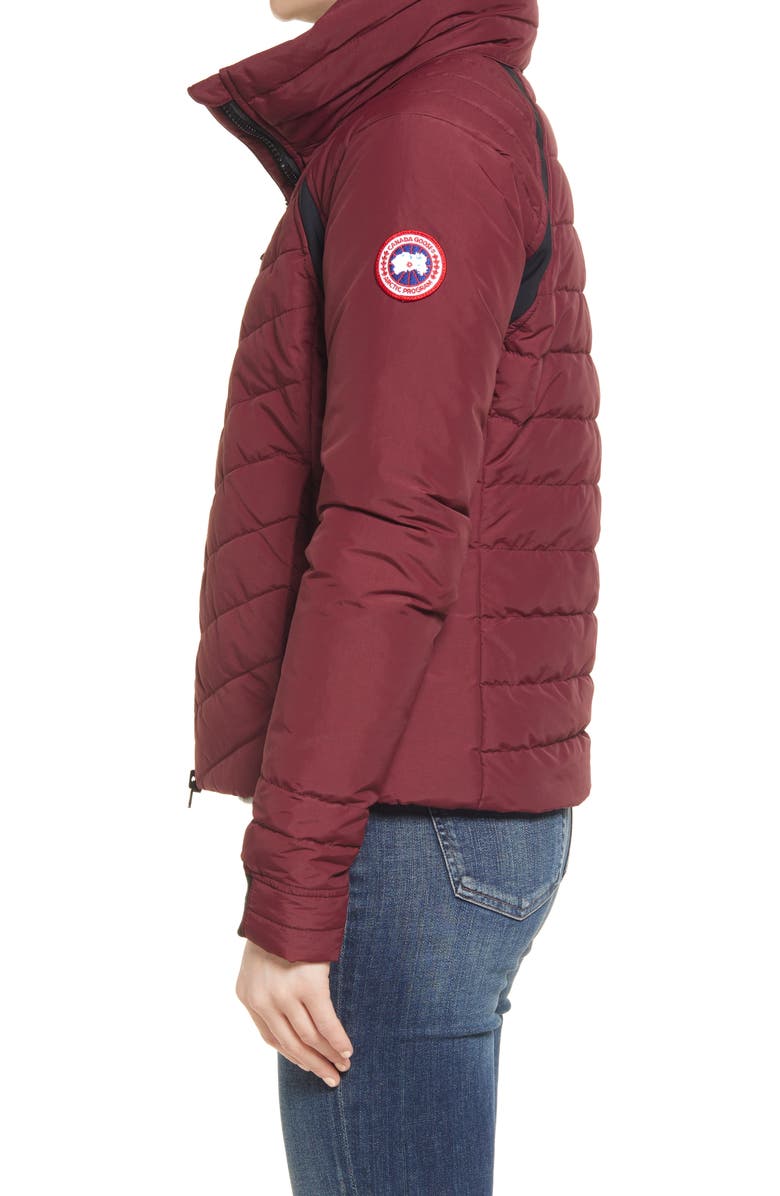 Canada Goose Hybridge<sup
®</sup
 Base Hooded 750 Fill Power Down Jacket, Alternate, color, Bordeaux - Bordeaux