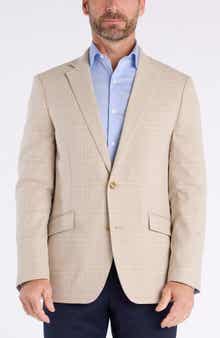 SAVILE ROW CO Slim Fit Plaid Sport Coat