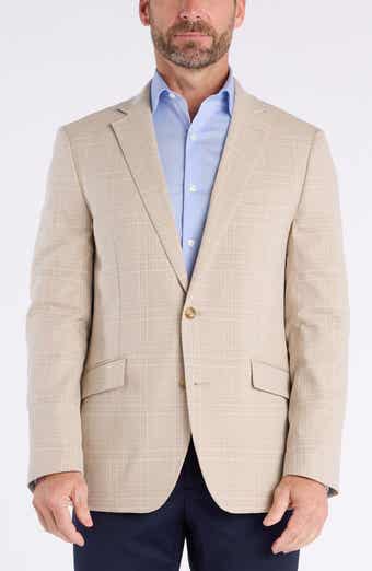 SAVILE ROW CO Slim Fit Plaid Sport Coat