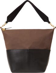 Clare V. Sophie Canvas & Leather Tote