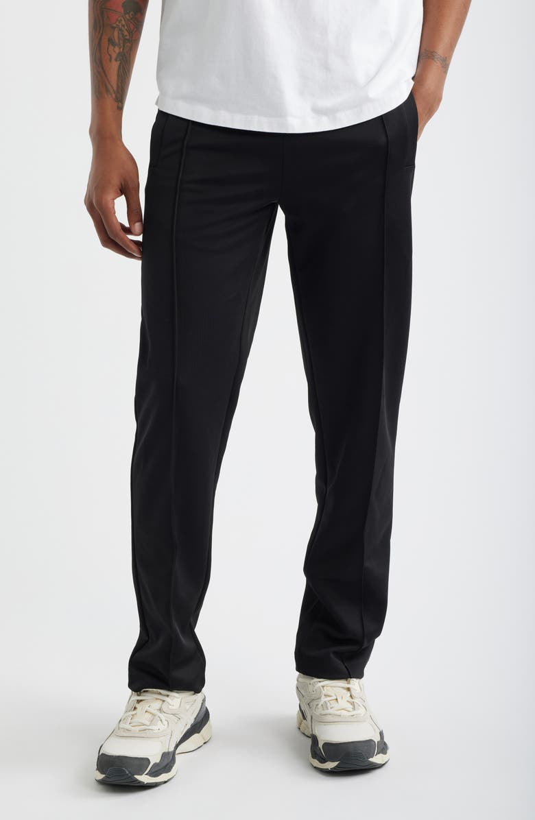 Palm Angels Back Curved Logo Track Pants, Main, color, Black Off White