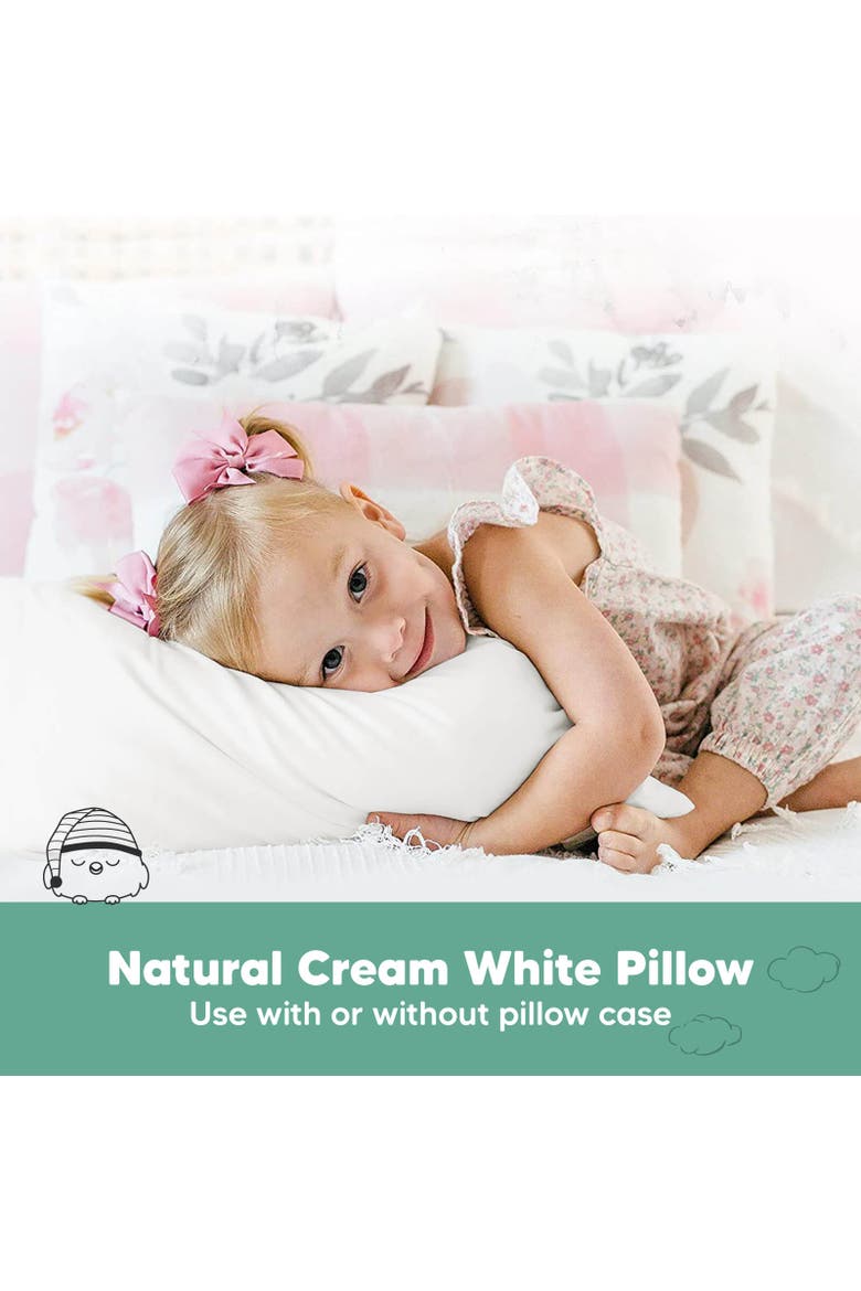 1pk Toddler Pillow, Alternate, color, Soft White