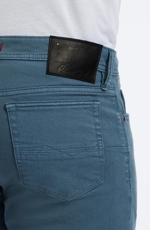 Robert Graham Madsen Stretch Straight Leg Jeans In Slate Blue