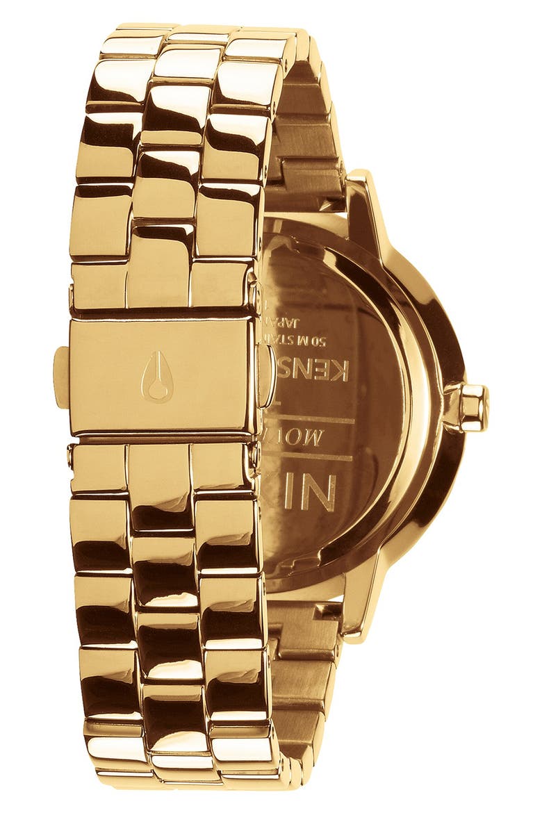 The Kensington Bracelet Watch, 37mm, Alternate, color, GOLD/ BLACK
