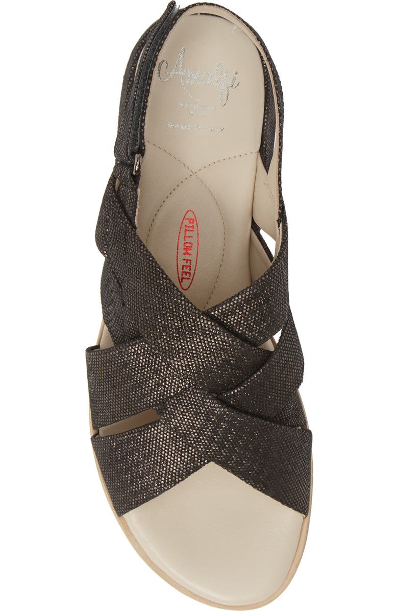 Amalfi by Rangoni Biondina Textured Sandal, Alternate, color,