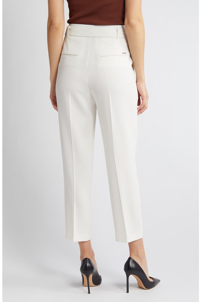 Tapiah Belted Ankle Pants, Alternate, color, SOFT CREAM