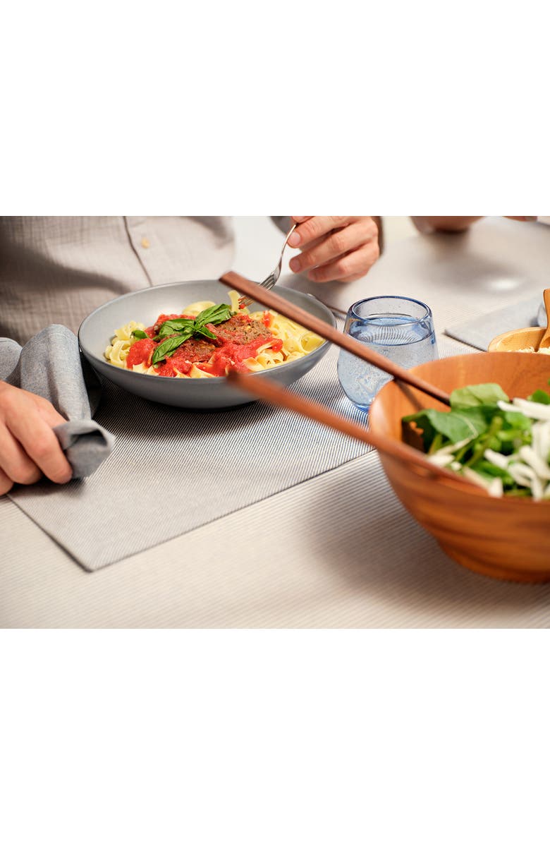 Meema Cotton Cloth Placemats - Set of 4, Alternate, color, Twill Charcoal