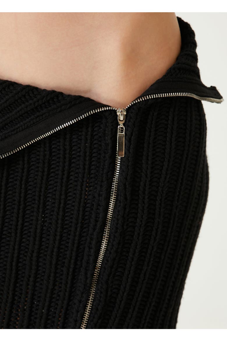 Cashmere  Blend Your *Itch Zipped Knit Skirt- Black, Alternate, color, BLACK
