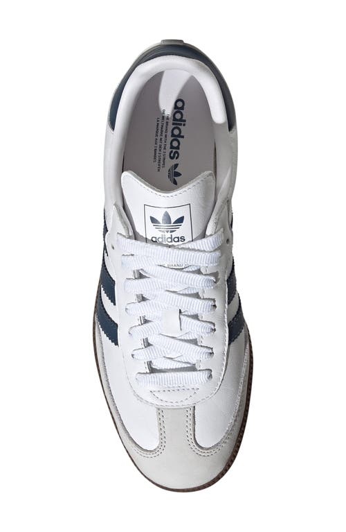 Adidas Originals Adidas Gender Inclusive Samba Sneaker In White/preloved Ink/dash Grey