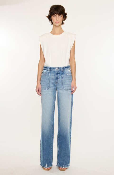 Monie High Rise Wide Jeans
