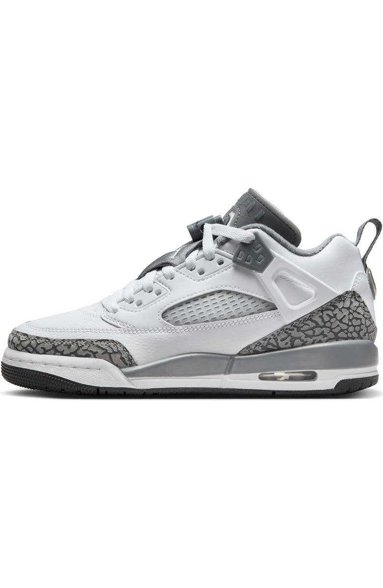 Jordan Kids' Spizike Low Sneaker, Alternate, color, White/ Cool Grey/ Anthracite