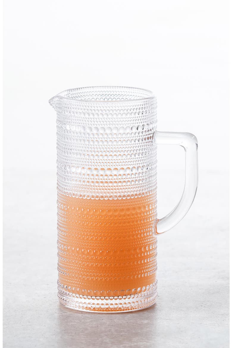 Jupiter Glass Pitcher, Alternate, color, CLEAR