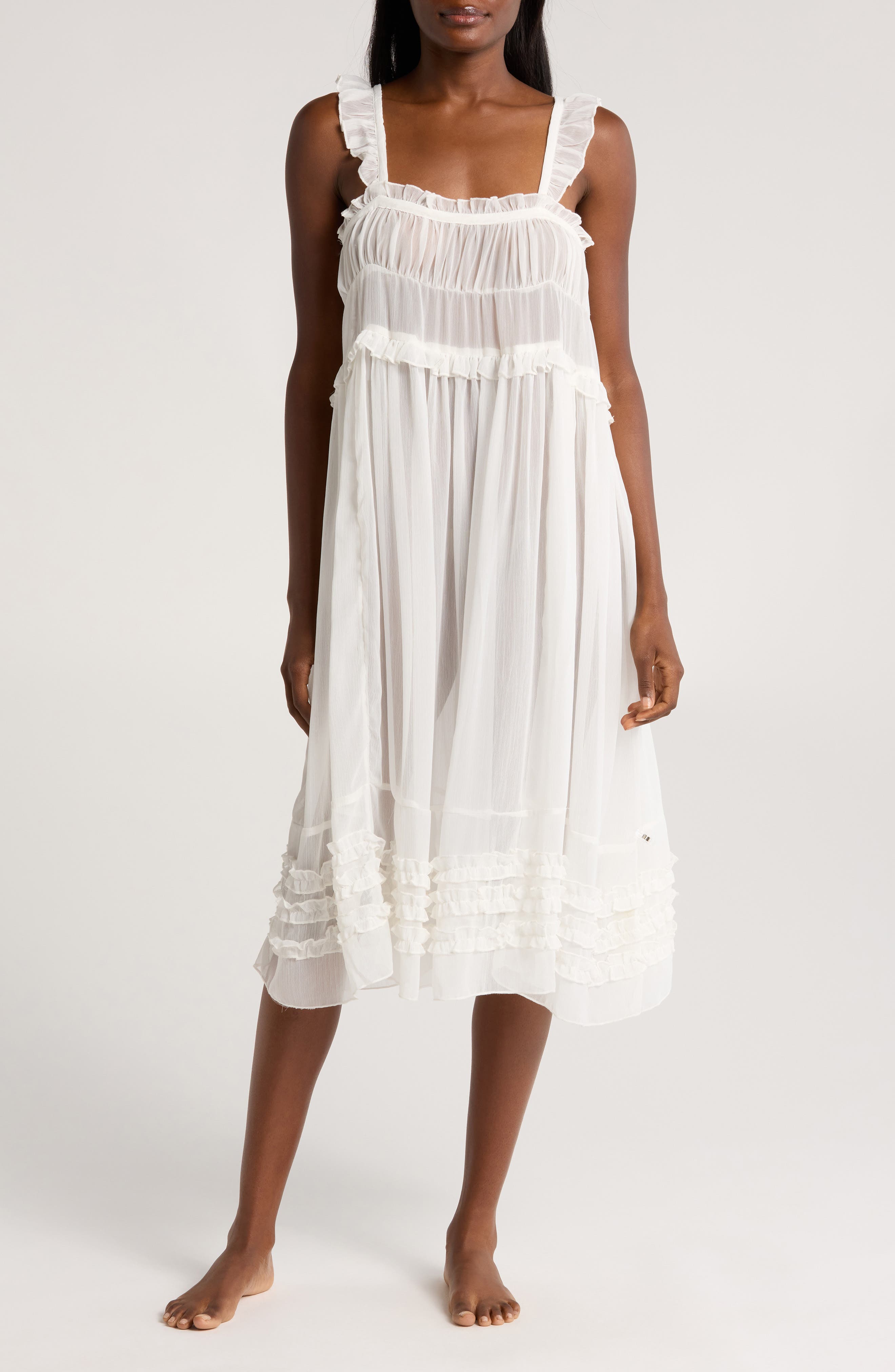 free people midi moon dress black Moon Phase Midi Nightgown (Women)