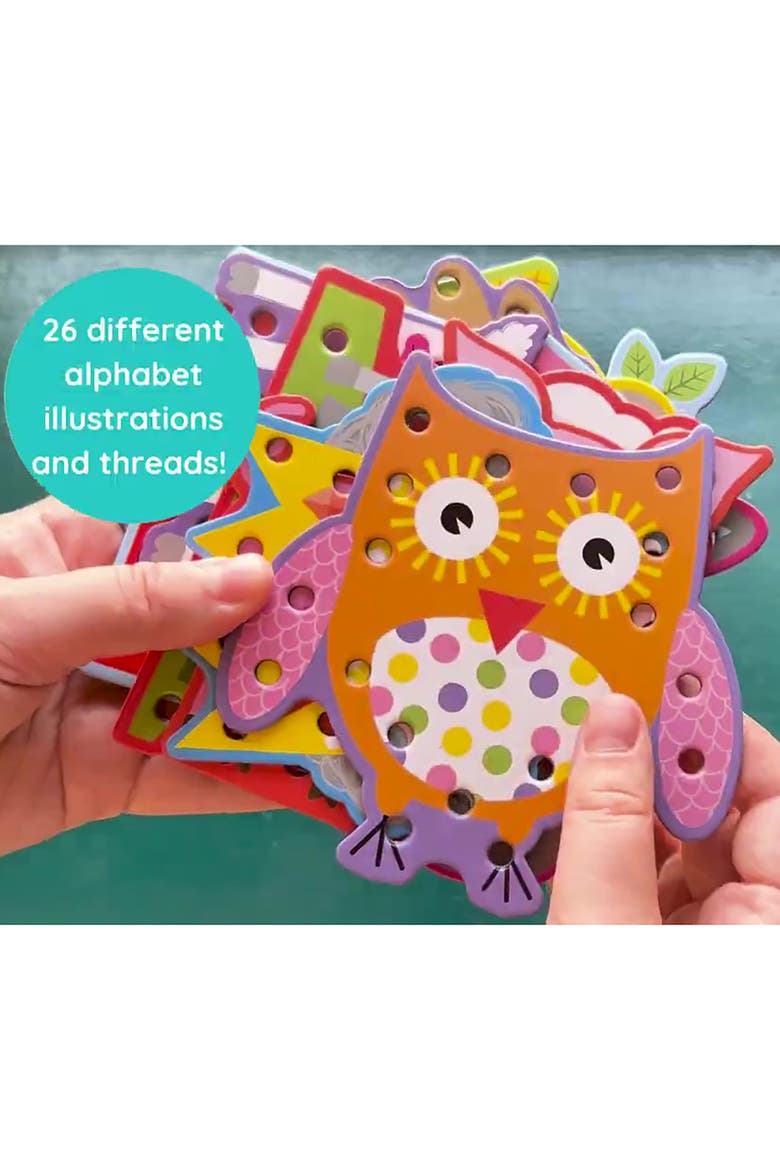 Alphabet Lacing Cards 52Pc Ages 3+, Alternate, color, Multicolored