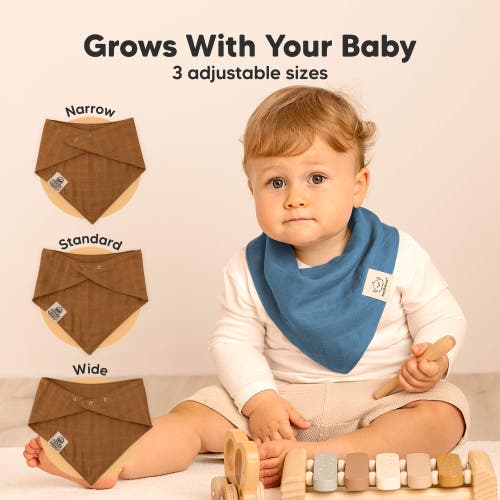 Keababies 8-pack Lumi Muslin Bandana Bibs