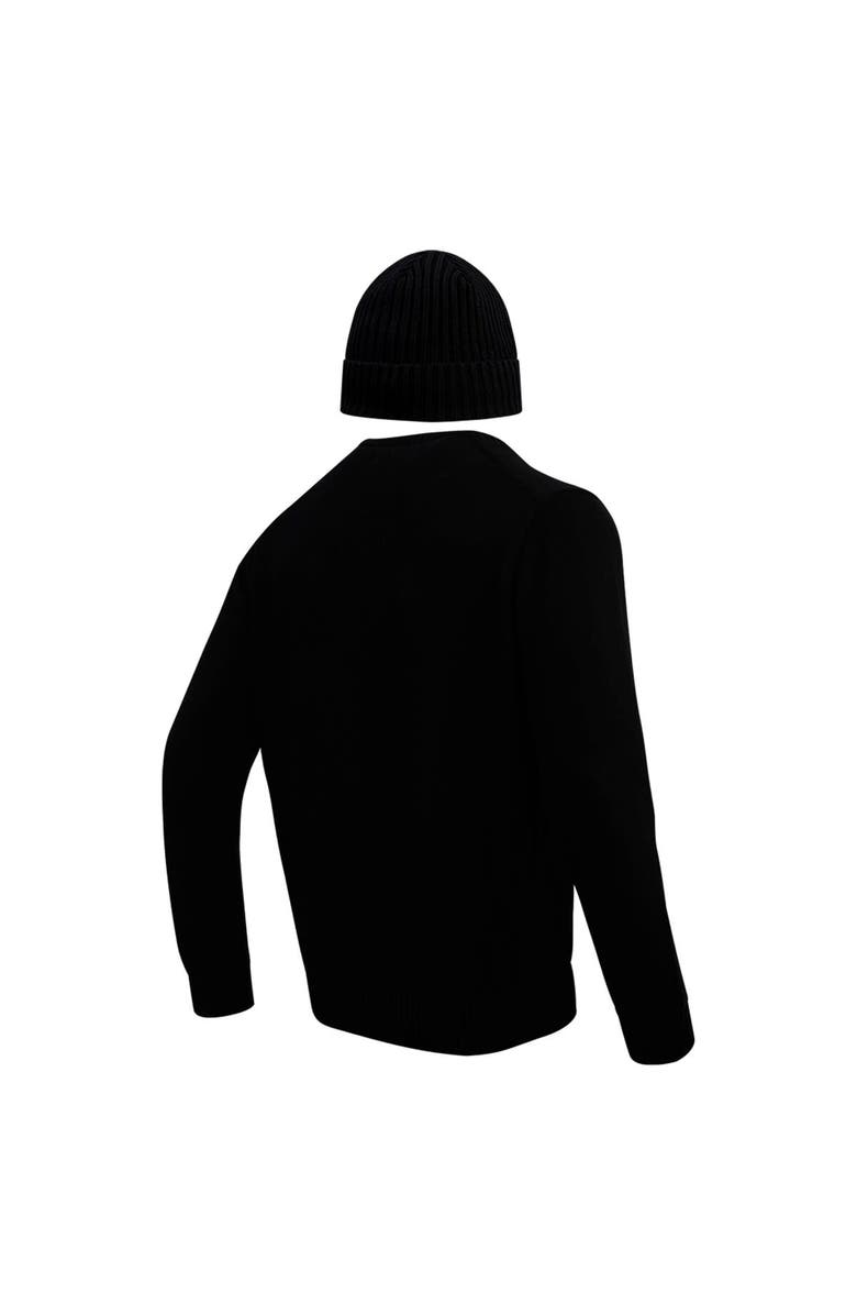 PRO STANDARD Men's Pro Standard Black Cleveland Browns Crewneck Pullover Sweater & Cuffed Knit Hat Box Gift Set, Alternate, color, Black