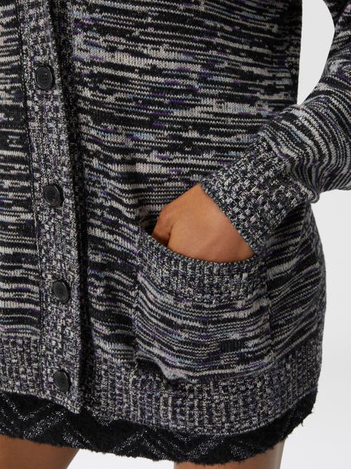 Missoni Pocket Cardigan In Black & Multicoloured