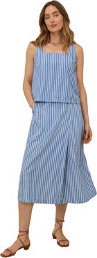 Pact Canopy Linen Wrap Skirt Made with Organic Cotton