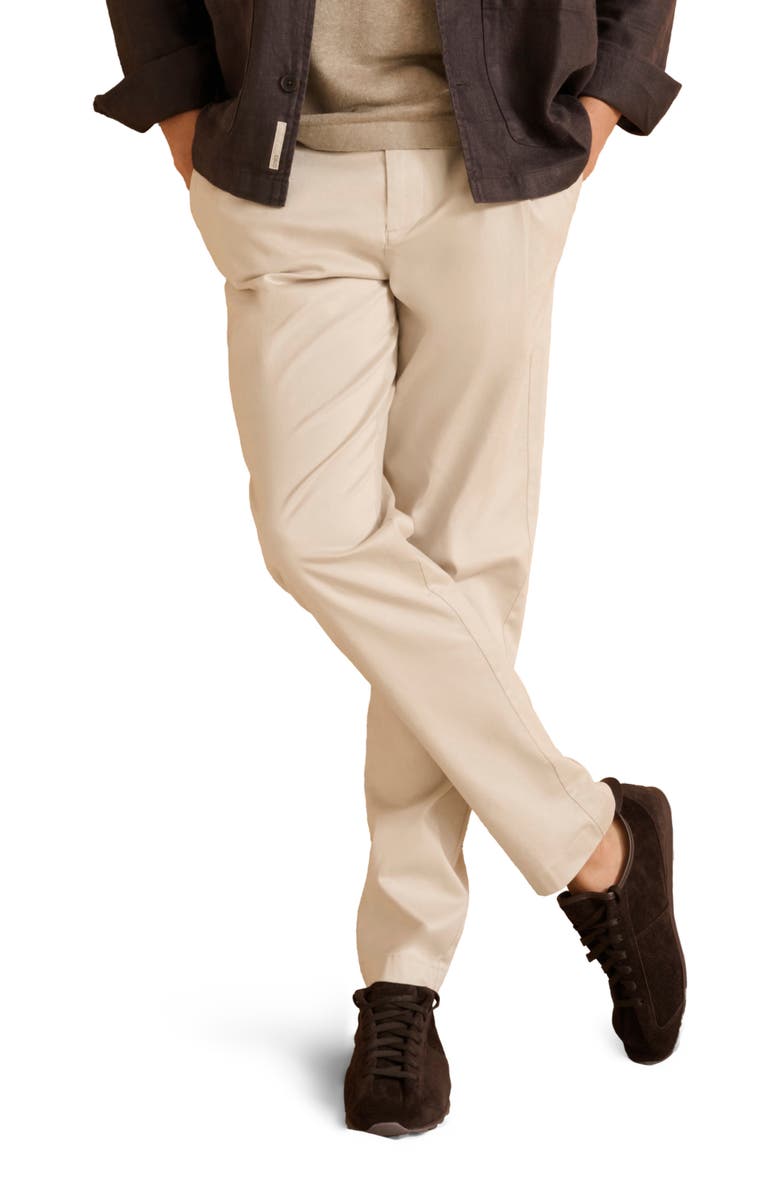 Onia Pull On Cotton Tencel Pant, Alternate, color, Stone