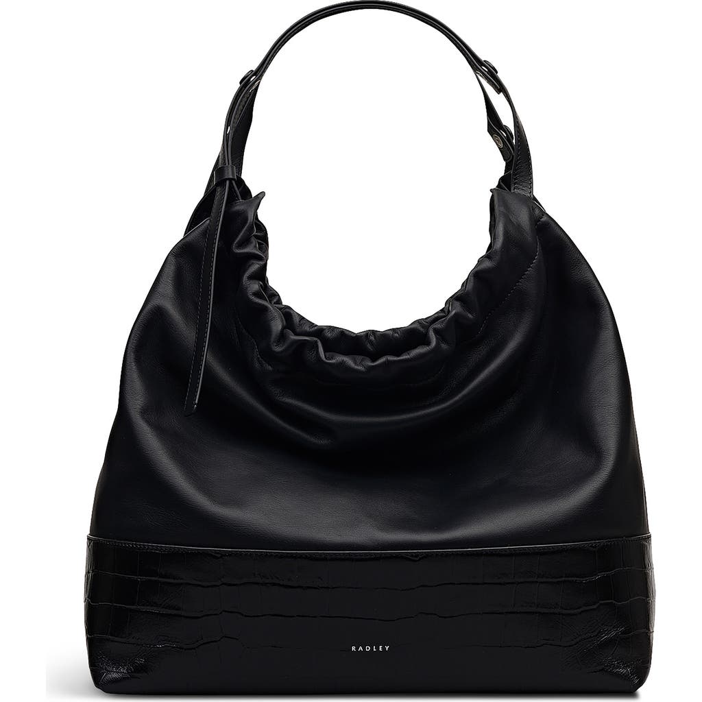 Radley The Portobello Large Drawstring Shoulder Bag In Black