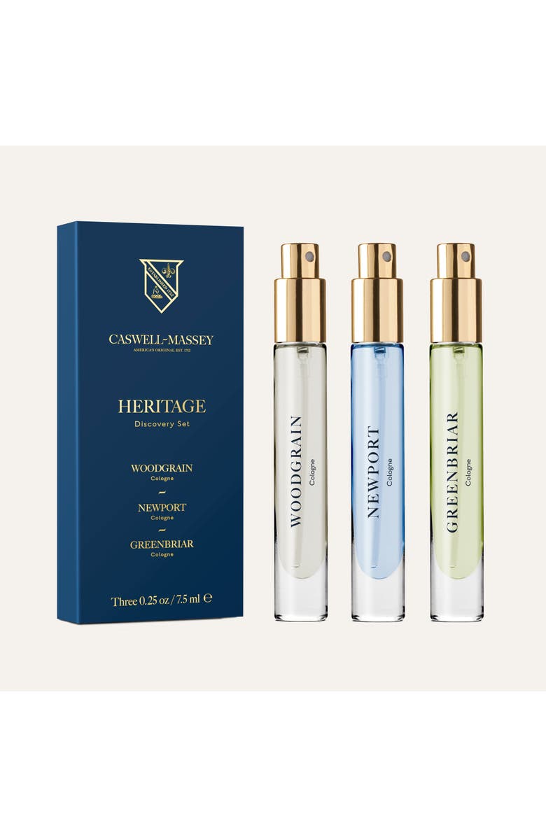 Caswell-Massey Heritage Cologne Discovery Set, Alternate, color, Transparent