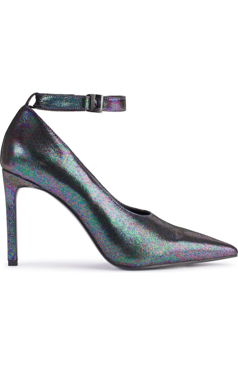 KARL LAGERFELD PARIS Sury Ankle Strap Pump, Alternate, color, Purple Multi