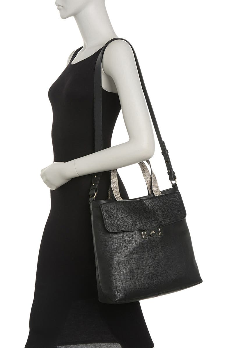 Vince Camuto Vivia Leather Crossbody Tote Bag, Alternate, color,