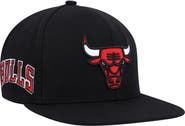 Mitchell & Ness Men's Mitchell & Ness Black Chicago Bulls Side Core 2.0 Snapback Hat