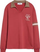 PALMES Forever Open Long Sleeve Rugby Polo
