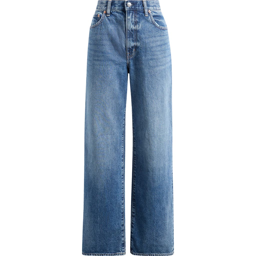 Pistola Hendrix High Waist Wide Leg Jeans In Blue